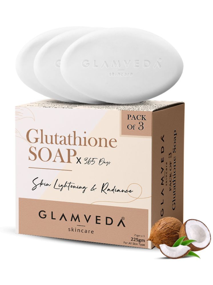     			Glamveda Skin Whitening Soap for All Skin Type ( Pack of 3 )