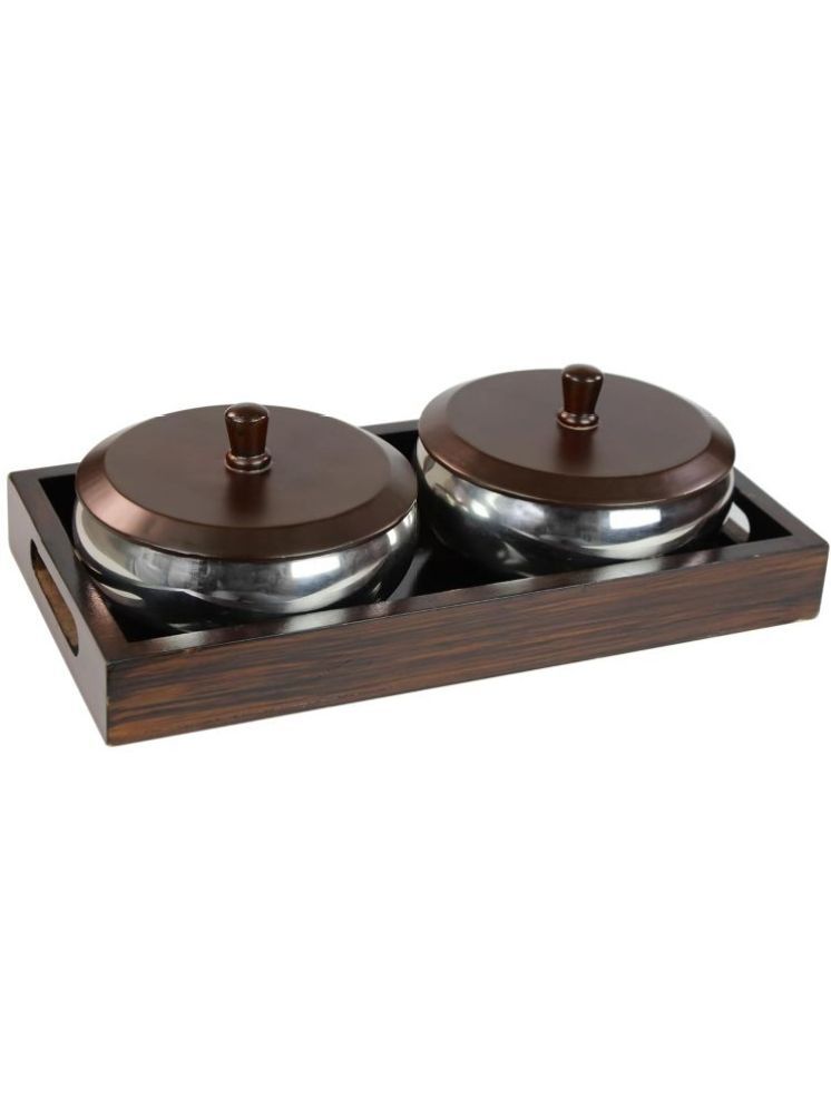     			PearlPet Hazel_Gift-2PCS Steel Brown Multi-Purpose Container ( Set of 2 )