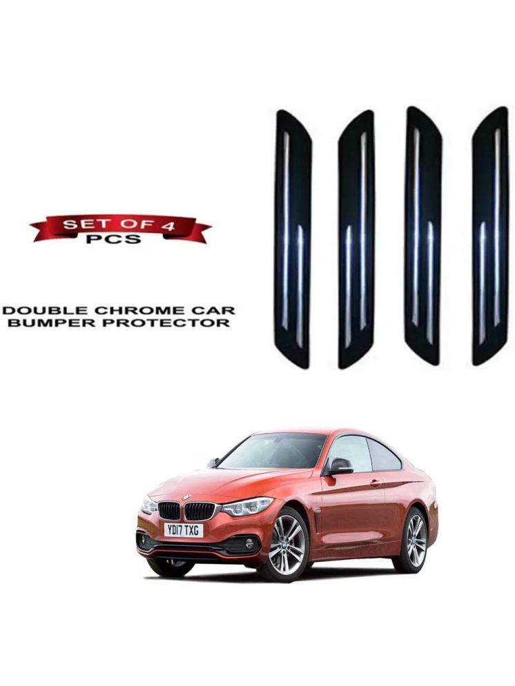     			RONISH Rubber Car Bumper Protector Guard (Double Chrome) For BMW 4-Series