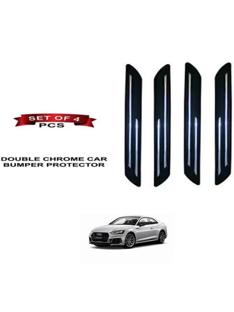     			RONISH Rubber Car Bumper Protector Guard (Double Chrome) For Audi RS5