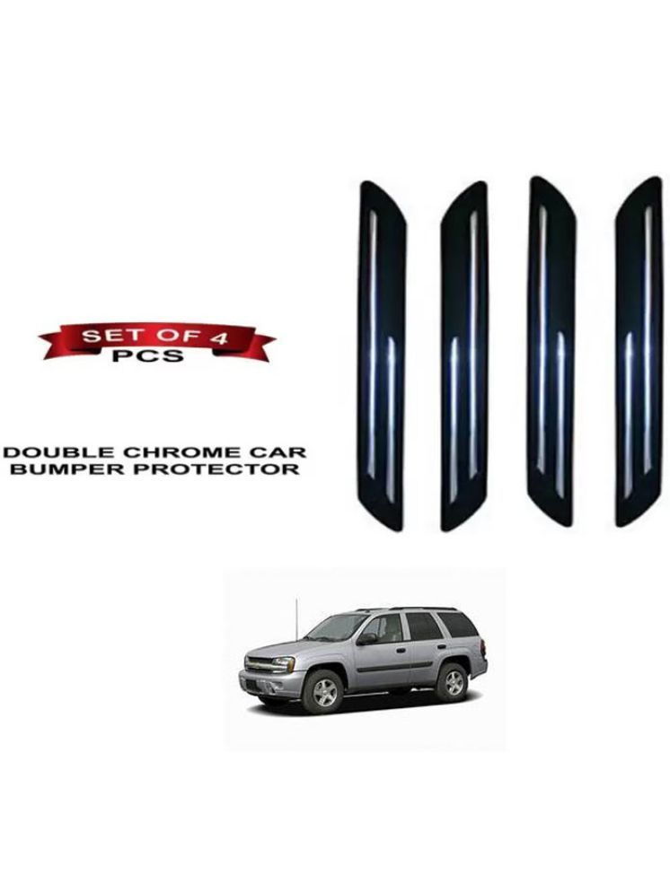     			RONISH Rubber Car Bumper Protector Guard (Double Chrome) For Chevrolet Trailblazer