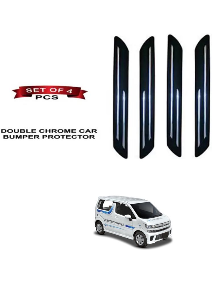     			RONISH Rubber Car Bumper Protector Guard (Double Chrome) For Maruti Suzuki Wagon R EV