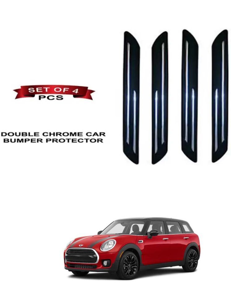     			RONISH Rubber Car Bumper Protector Guard (Double Chrome) For Mini Cooper Clubman