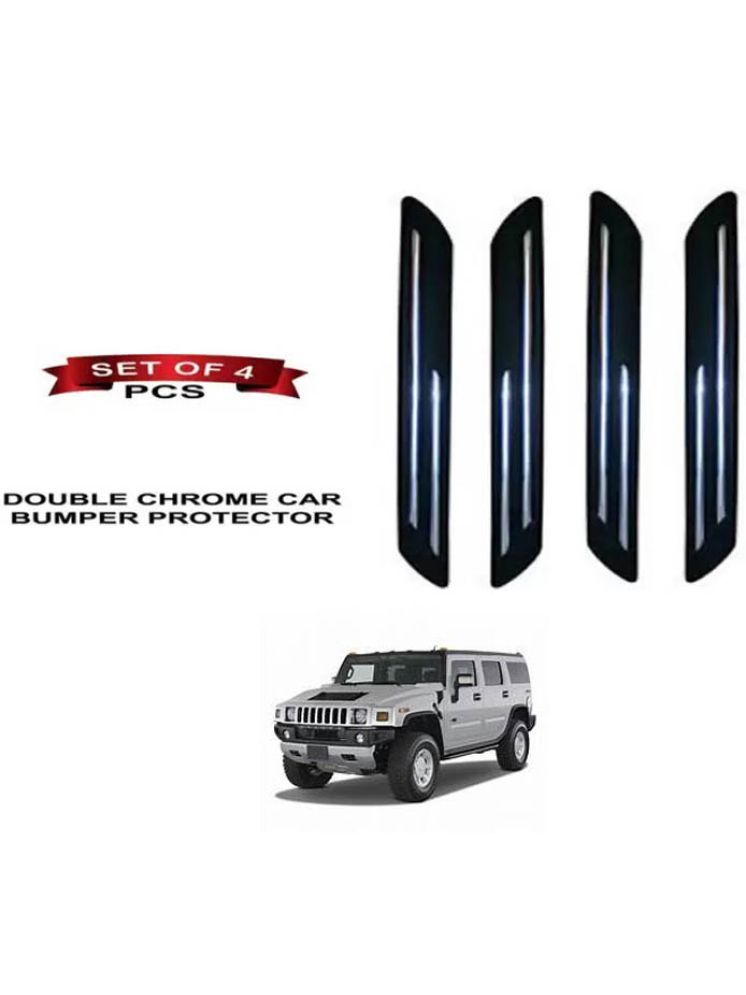     			RONISH Rubber Car Bumper Protector Guard (Double Chrome) For Universal For Car Hummer H2