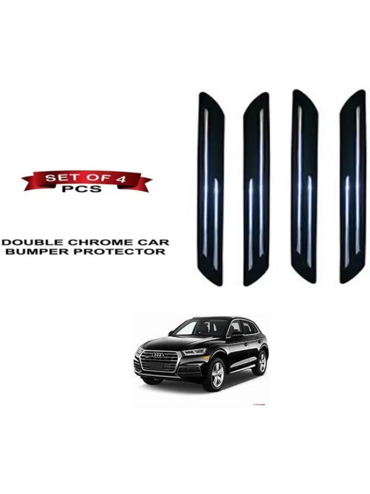     			RONISH Rubber Car Bumper Protector Guard (Double Chrome) For Audi Q5