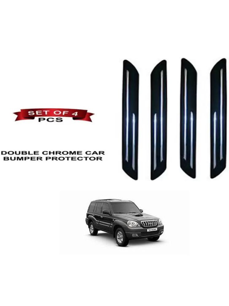     			RONISH Rubber Car Bumper Protector Guard (Double Chrome) For Hyundai Terracan