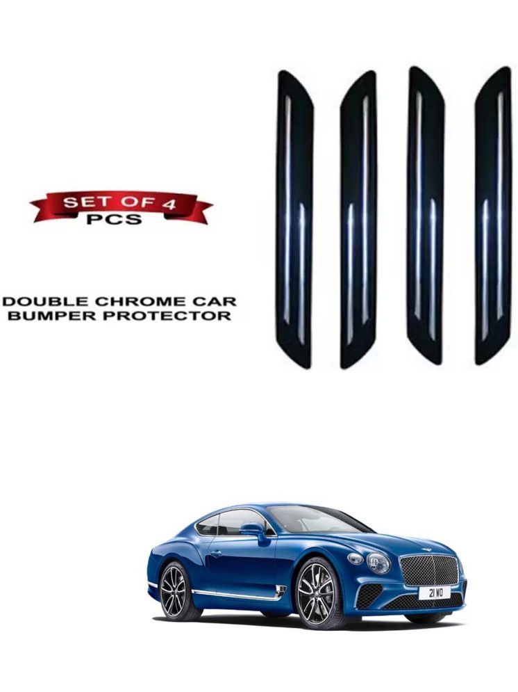     			RONISH Rubber Car Bumper Protector Guard (Double Chrome) For Bentley Continental GT