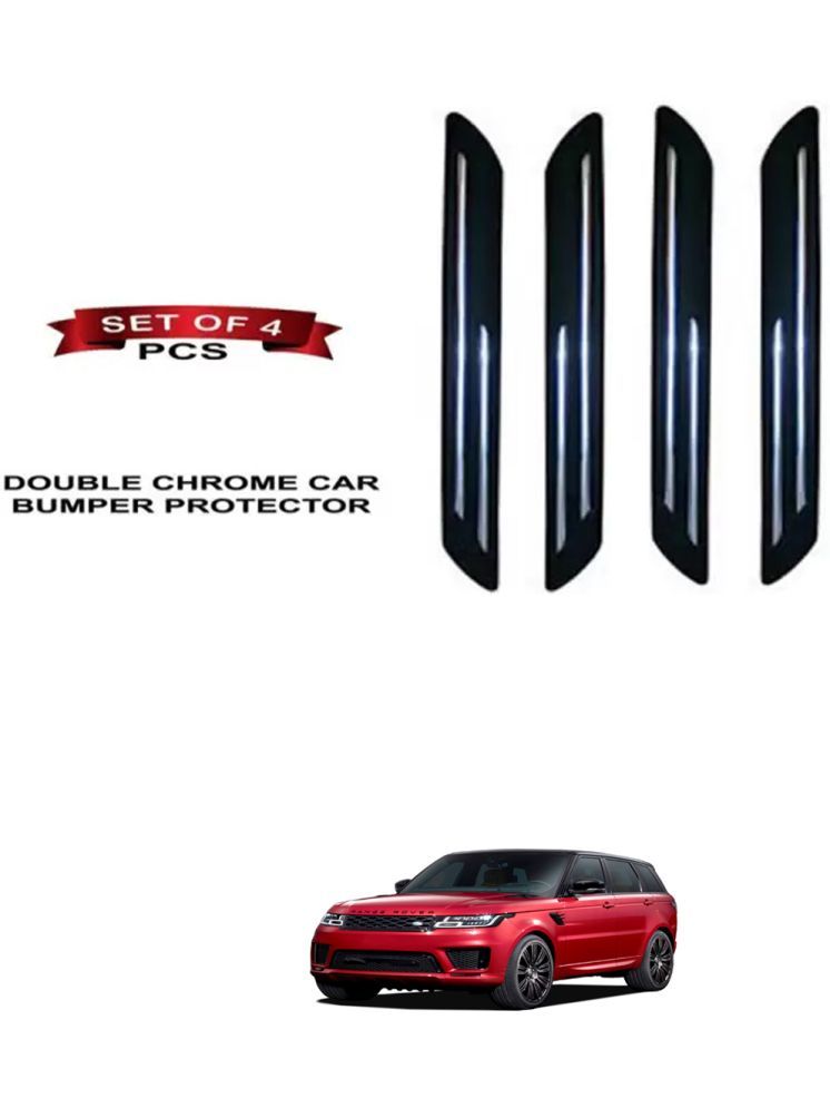     			RONISH Rubber Car Bumper Protector Guard (Double Chrome) For Universal For Car Range Rover