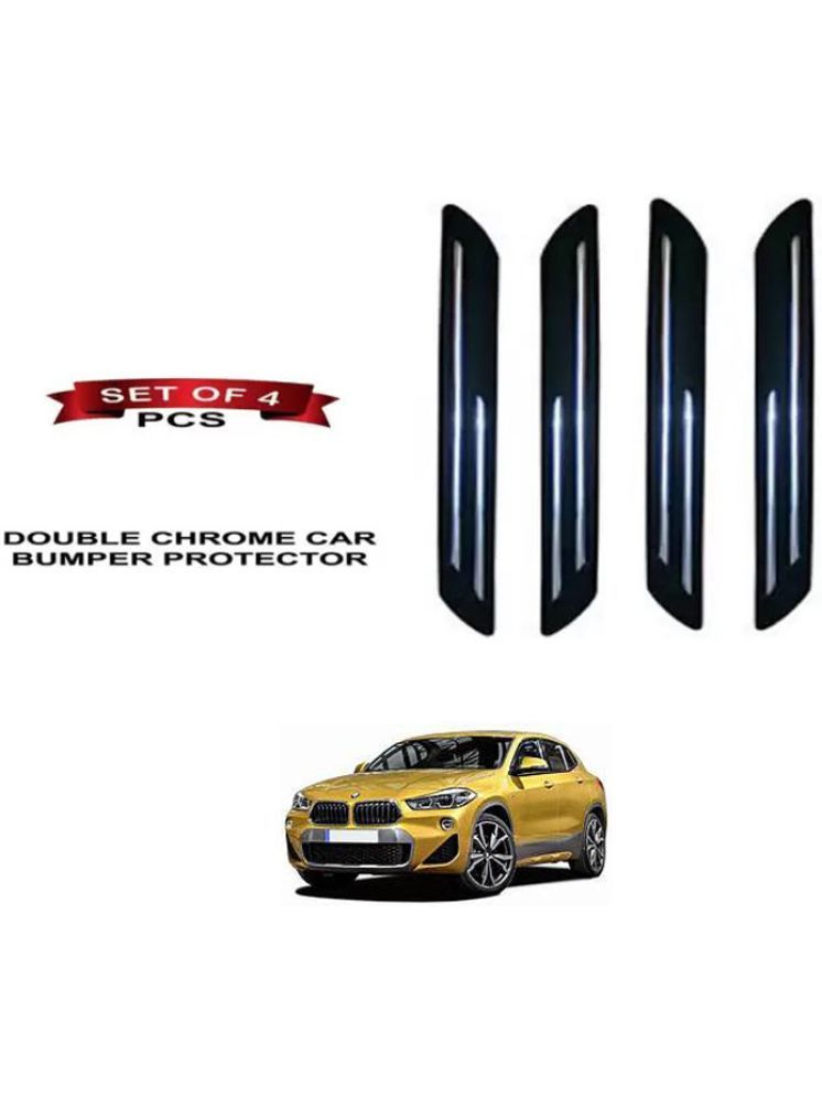     			RONISH Rubber Car Bumper Protector Guard (Double Chrome) For BMW X2