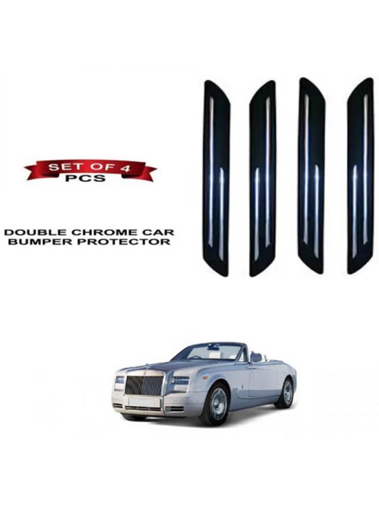     			RONISH Rubber Car Bumper Protector Guard (Double Chrome) For Rolls Royce Drophead