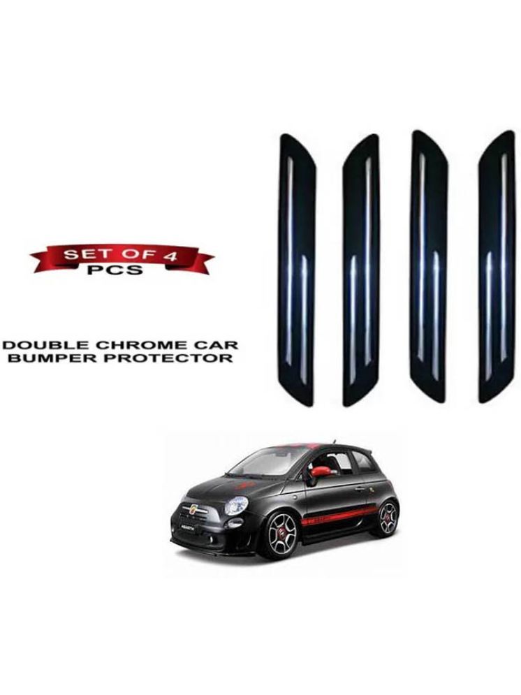     			RONISH Rubber Car Bumper Protector Guard (Double Chrome) For Universal For Car Abarth