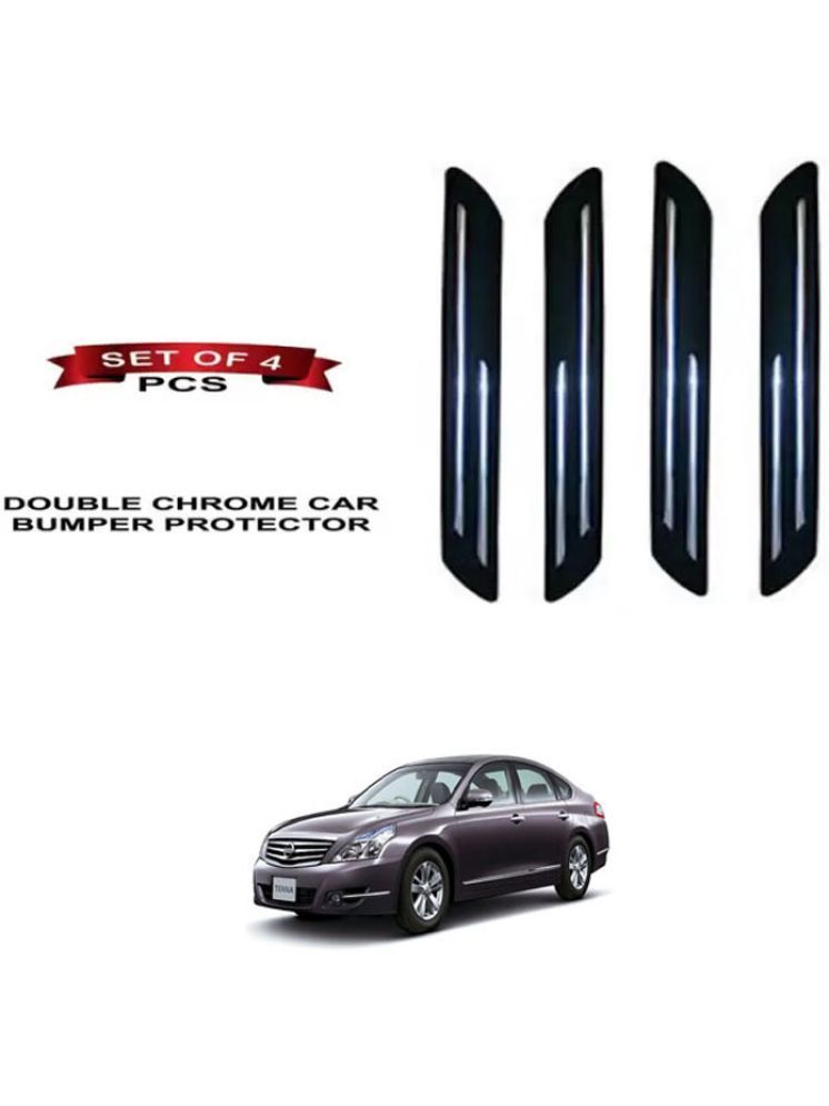     			RONISH Rubber Car Bumper Protector Guard (Double Chrome) For Nissan Teana