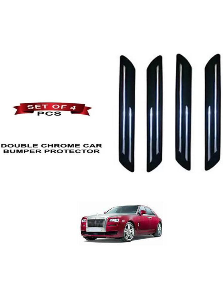     			RONISH Rubber Car Bumper Protector Guard (Double Chrome) For Rolls Royce Ghost