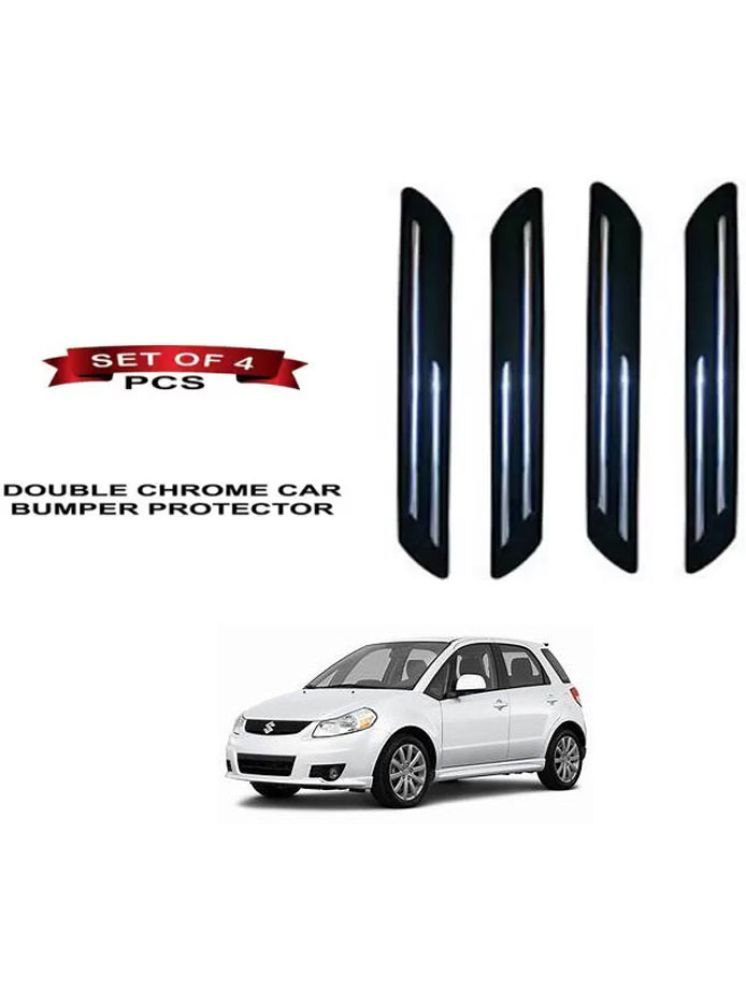     			RONISH Rubber Car Bumper Protector Guard (Double Chrome) For Maruti Suzuki SX4