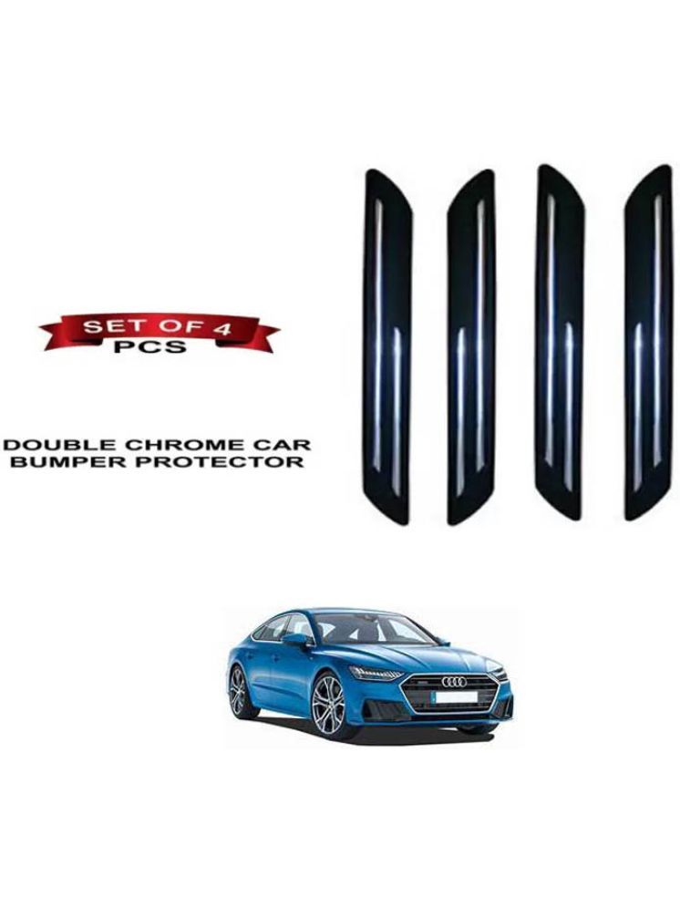     			RONISH Rubber Car Bumper Protector Guard (Double Chrome) For Audi A7