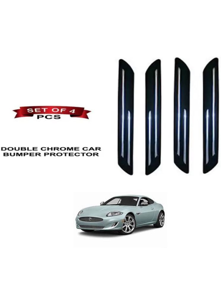     			RONISH Rubber Car Bumper Protector Guard (Double Chrome) For Jaguar XK