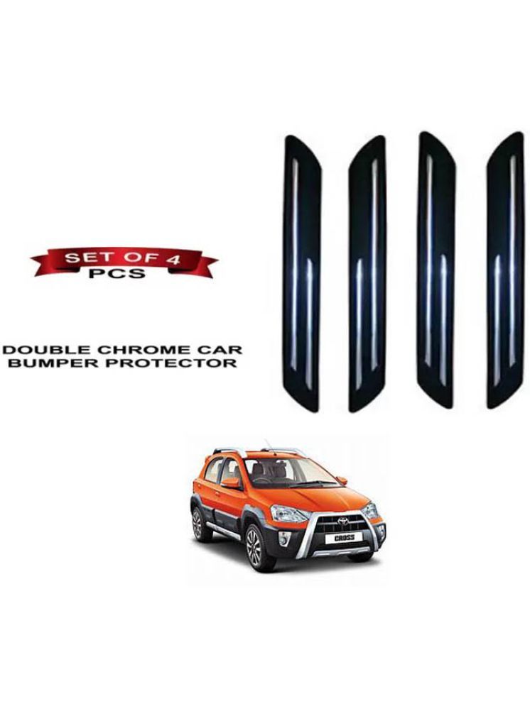     			RONISH Rubber Car Bumper Protector Guard (Double Chrome) For Toyota CROSS