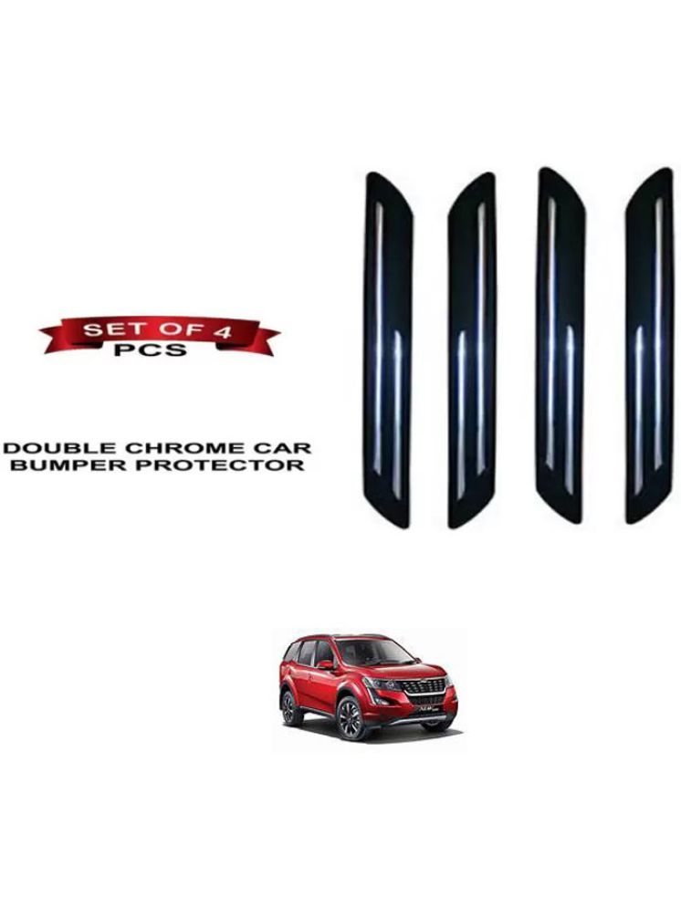     			RONISH Rubber Car Bumper Protector Guard (Double Chrome) For Mahindra XUV 500