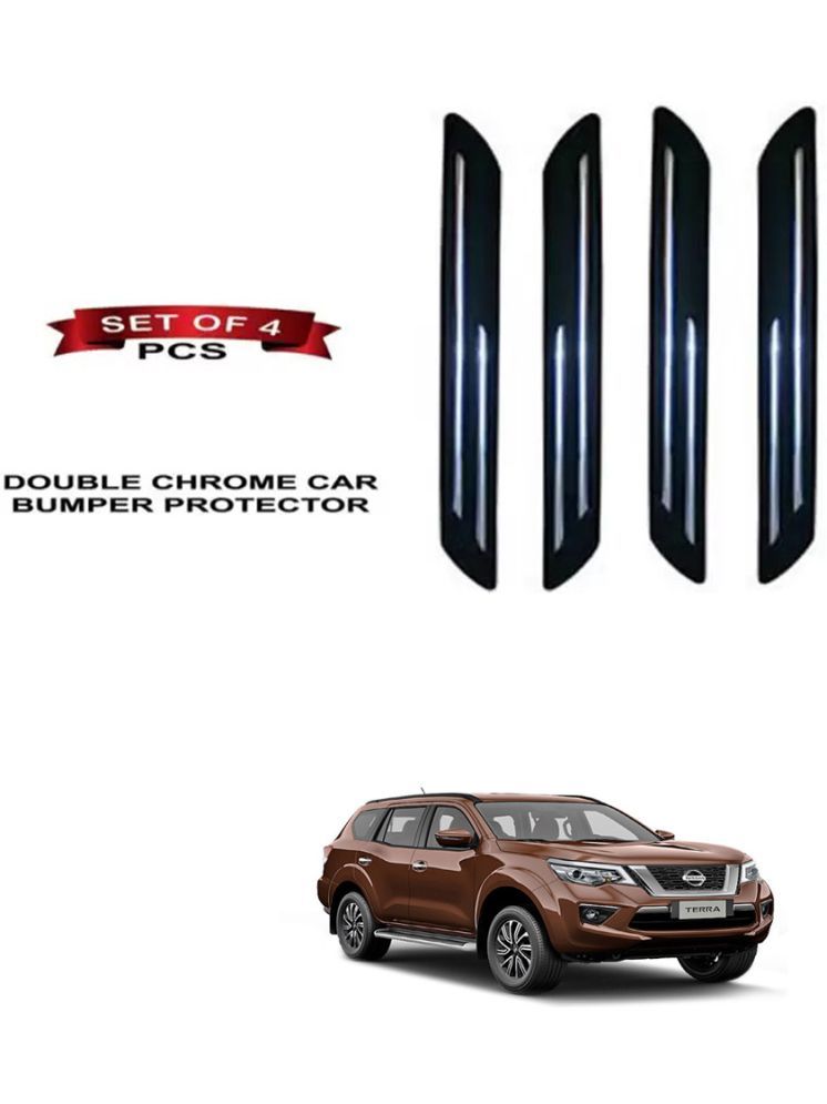     			RONISH Rubber Car Bumper Protector Guard (Double Chrome) For Nissan Terra