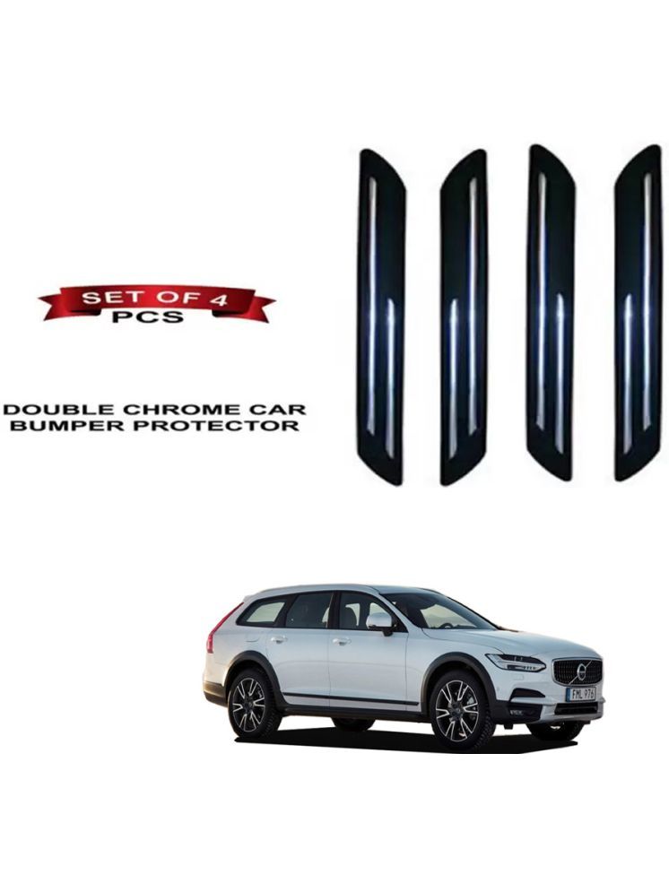     			RONISH Rubber Car Bumper Protector Guard (Double Chrome) For Volvo V90 Cross Country