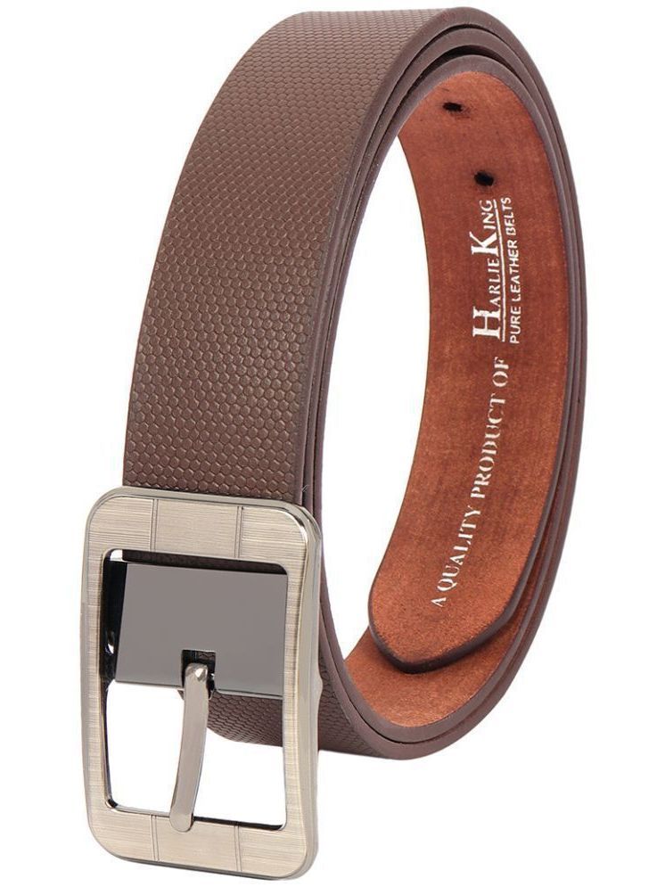     			RUNSI INTERNATIONAL - Brown Leather Men's Formal Belt ( Pack of 1 )