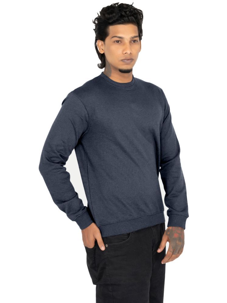     			Radprix Cotton Blend Round Neck Men's Sweatshirt - Blue ( Pack of 1 )