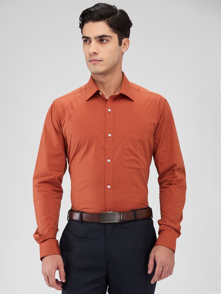     			Raymond Cotton Slim Fit Full Sleeves Men's Formal Shirt - Orange ( Pack of 1 )