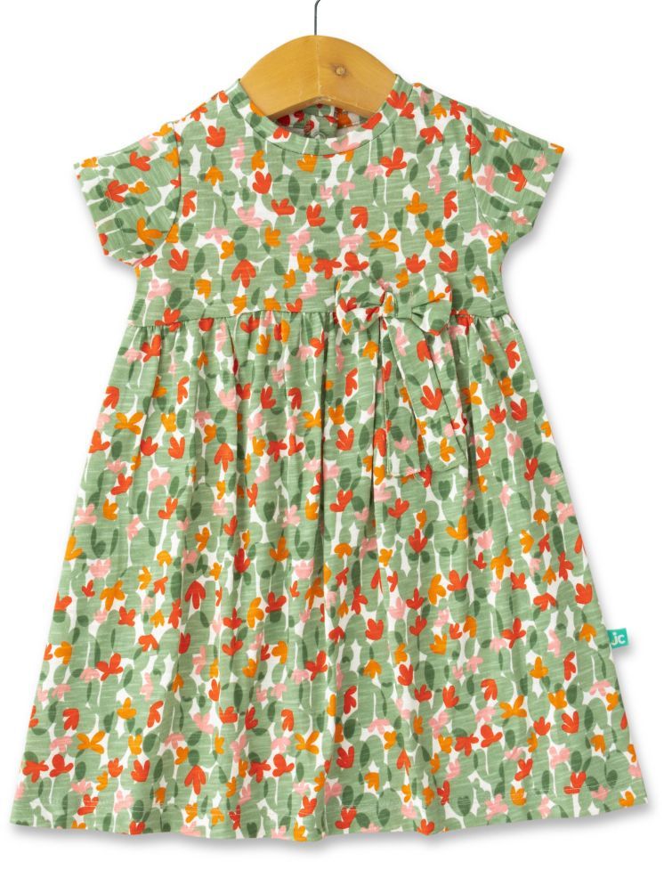     			Juscubs Green Cotton Baby Girl Frock ( Pack of 1 )