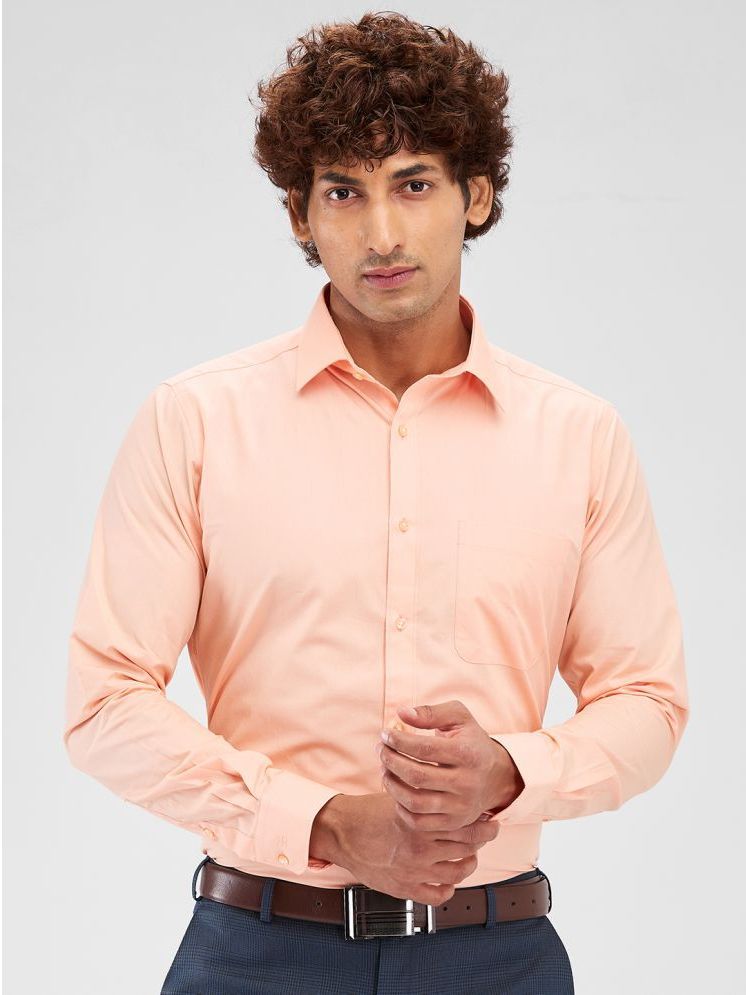     			Raymond Cotton Slim Fit Full Sleeves Men's Formal Shirt - Orange ( Pack of 1 )