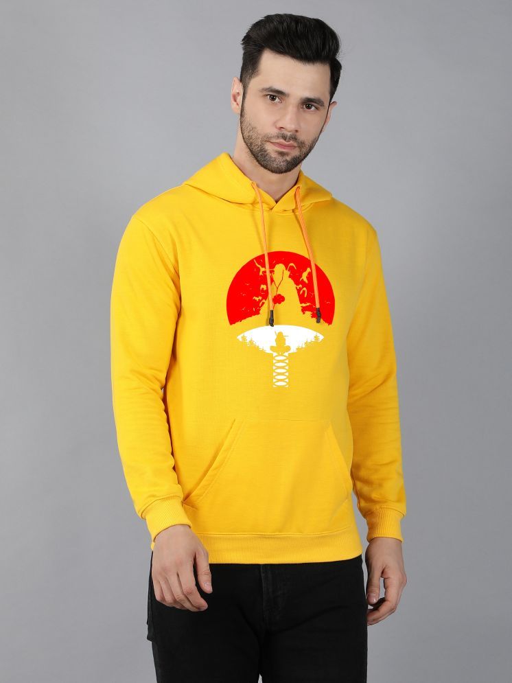     			fashion and youth Cotton Blend Hooded Men's Sweatshirt - Yellow ( Pack of 1 )