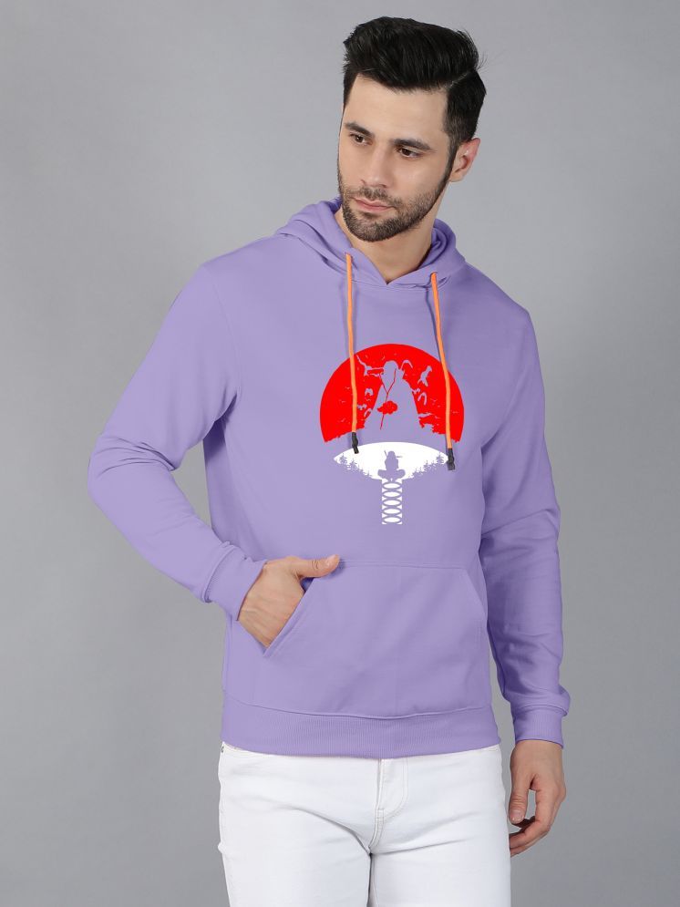     			fashion and youth Cotton Blend Hooded Men's Sweatshirt - Purple ( Pack of 1 )