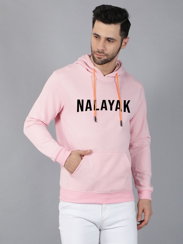     			fashion and youth Cotton Blend Hooded Men's Sweatshirt - Pink ( Pack of 1 )