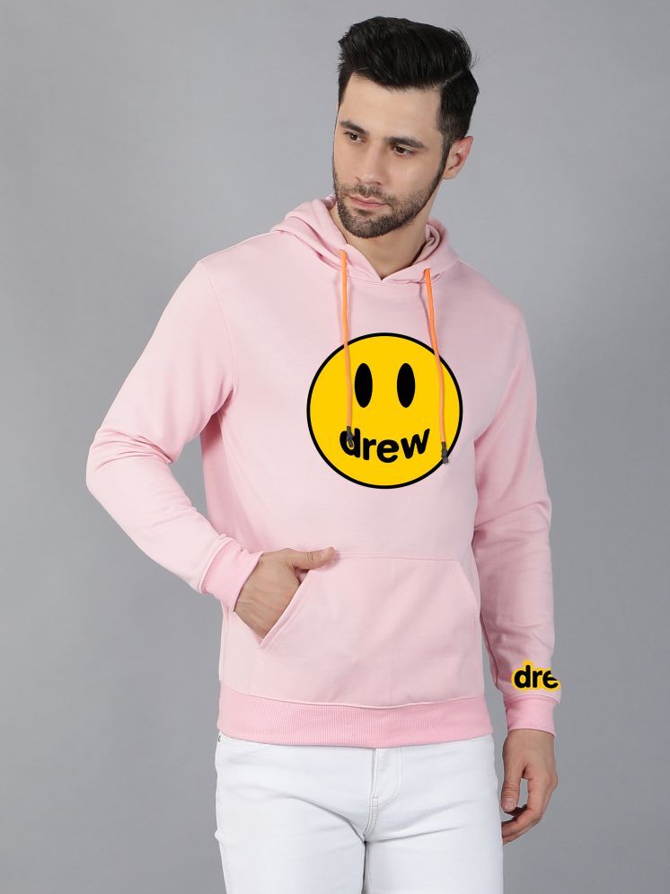     			fashion and youth Cotton Blend Hooded Men's Sweatshirt - Pink ( Pack of 1 )