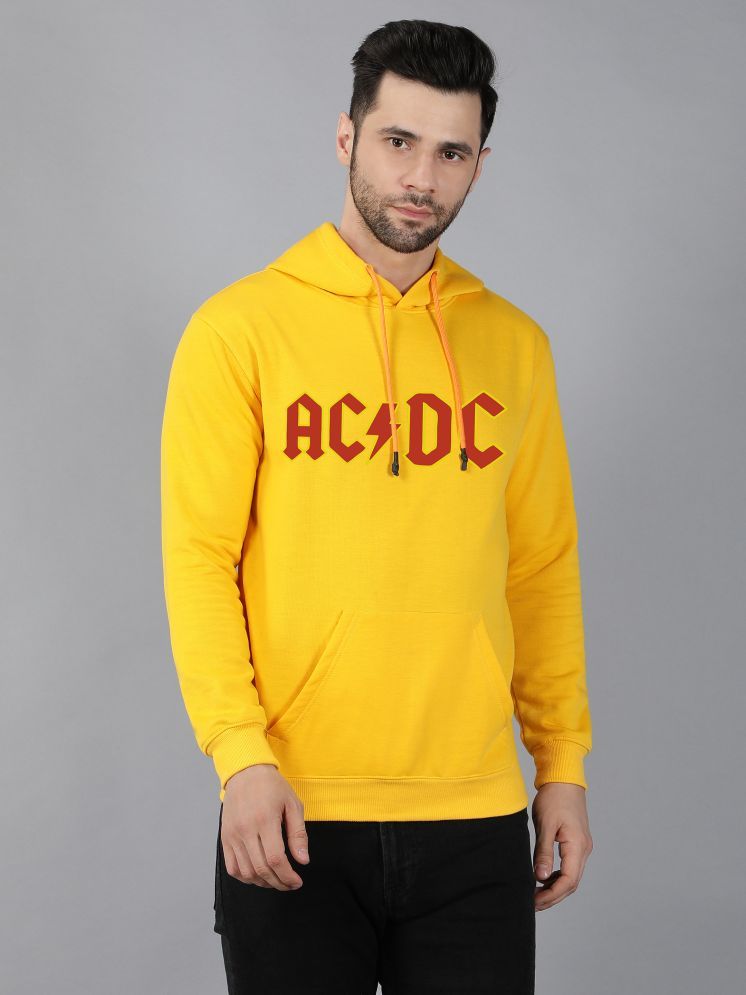     			fashion and youth Cotton Blend Hooded Men's Sweatshirt - Yellow ( Pack of 1 )