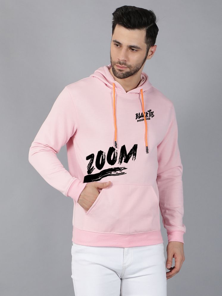     			fashion and youth Cotton Blend Hooded Men's Sweatshirt - Pink ( Pack of 1 )