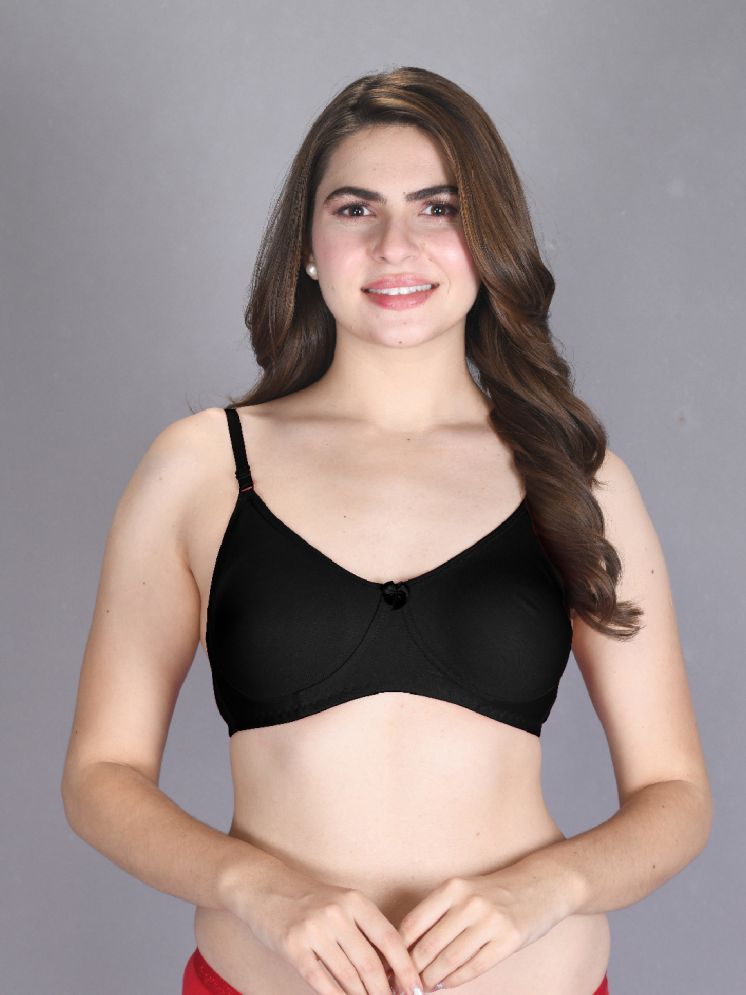     			lux venus Black Cotton Non Padded Women's T-Shirt Bra ( Pack of 1 )