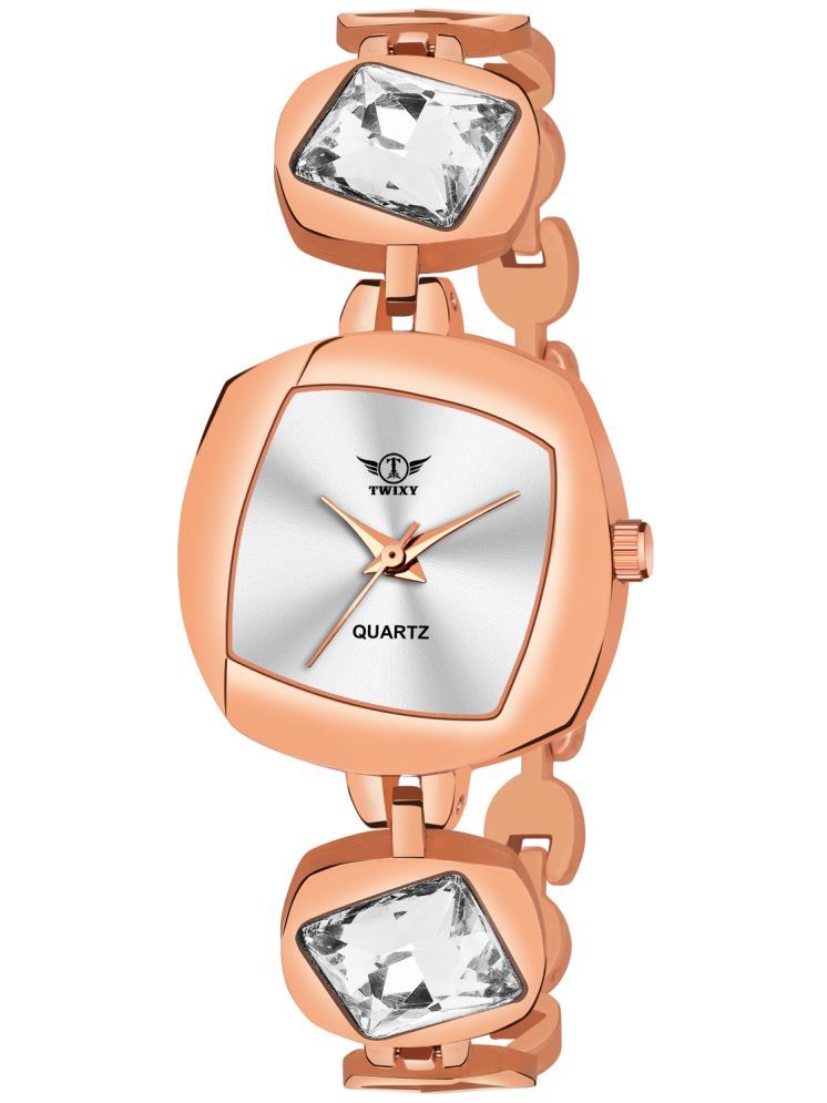     			twixy Rose Gold Metal Analog Womens Watch