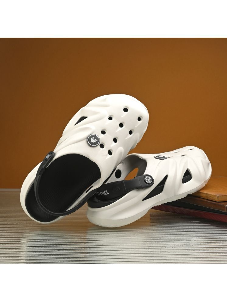     			Birde - White Men's Clogs