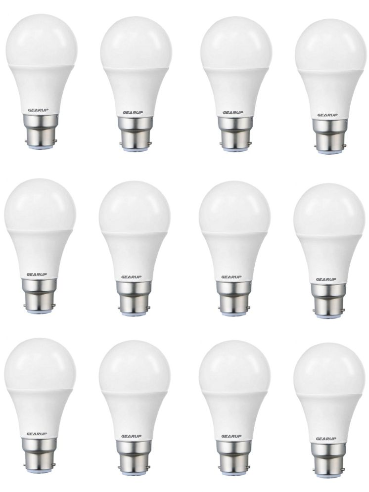     			Gearup 9W Cool Day Light LED Bulb ( Pack of 12 )