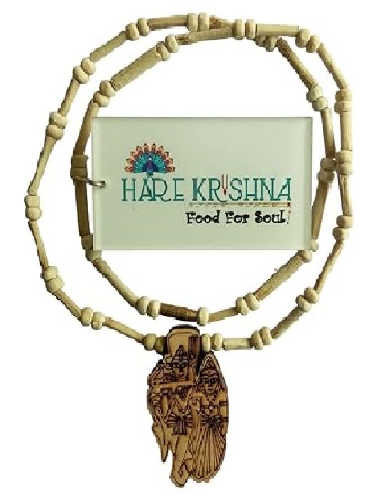     			Hare Krishna Food For Soul Radhe Krishna Kanthi Mala | Iskcon Mala 1 Mukhi Mala ( Pack of 1 )