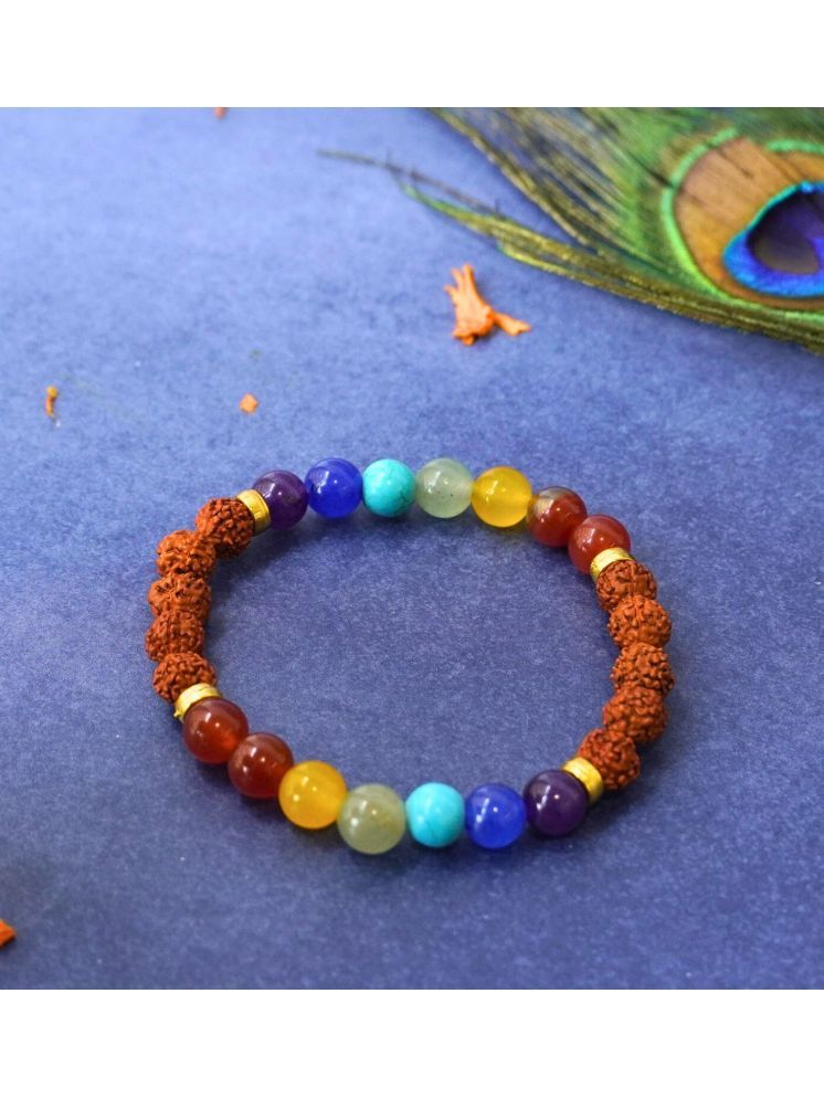     			Japam 7 Chakra x Rudraksha Bands - Free Size Bracelet - Parity