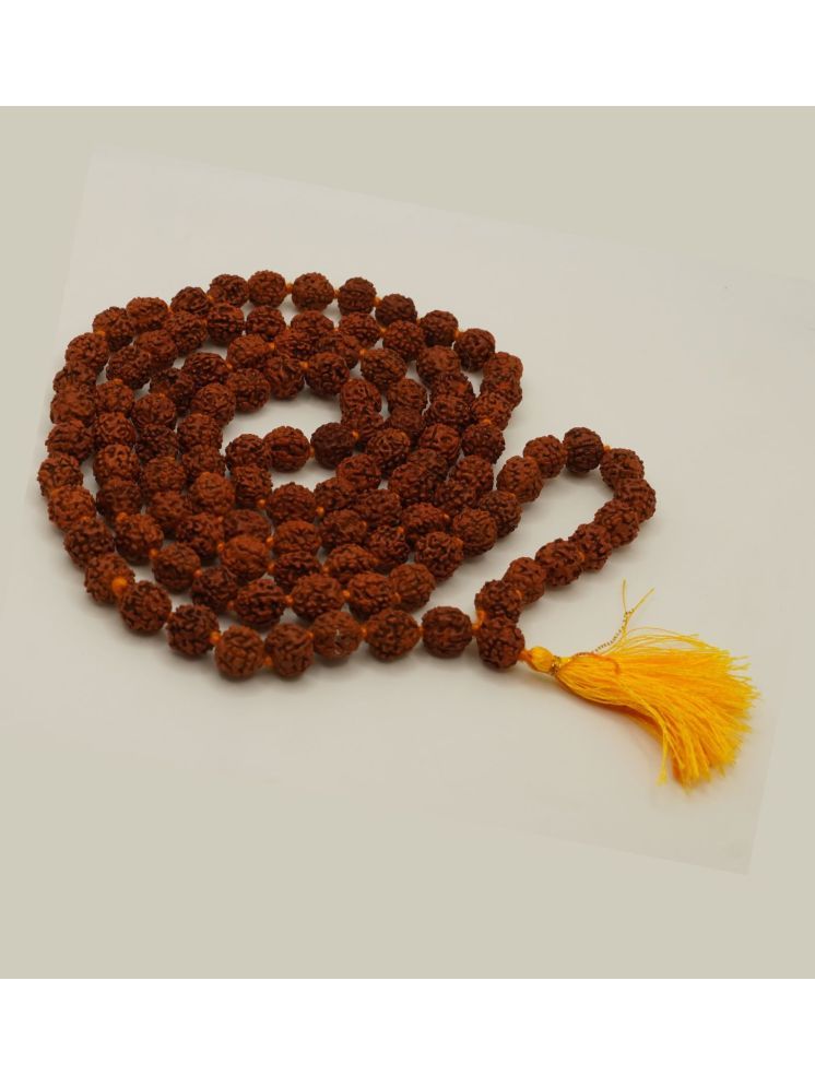     			Japam Brown Rudraksha Mala - 108+1 Beads | One Size | Length 38 inches