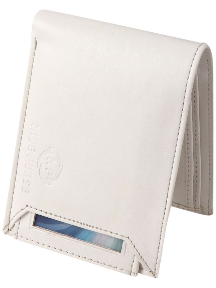     			Nice Purse White PU Men's Two Fold Wallet ( Pack of 1 )