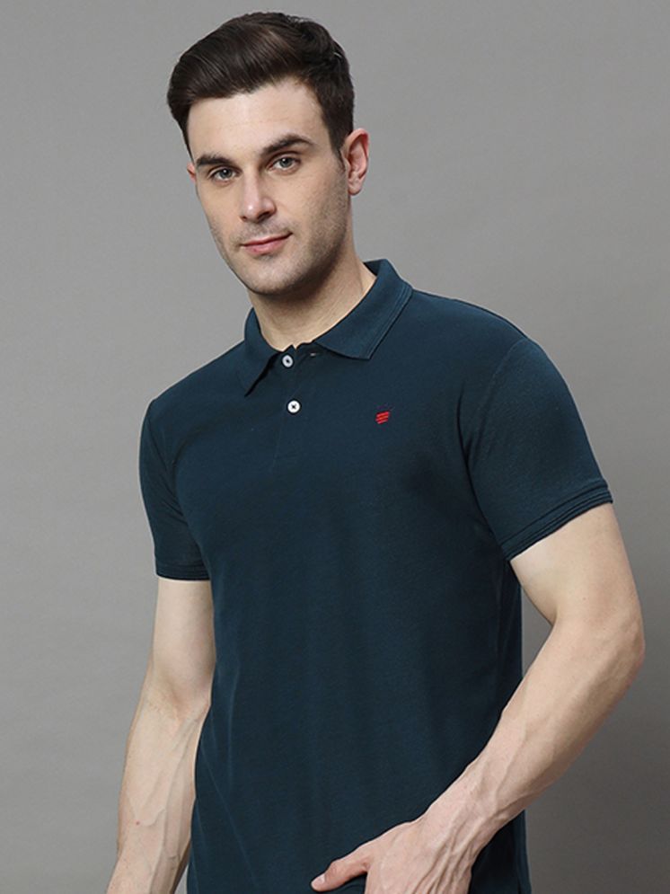     			R.ARHAN PREMIUM Cotton Blend Regular Fit Solid Half Sleeves Men's Polo T Shirt - Dark Green ( Pack of 1 )