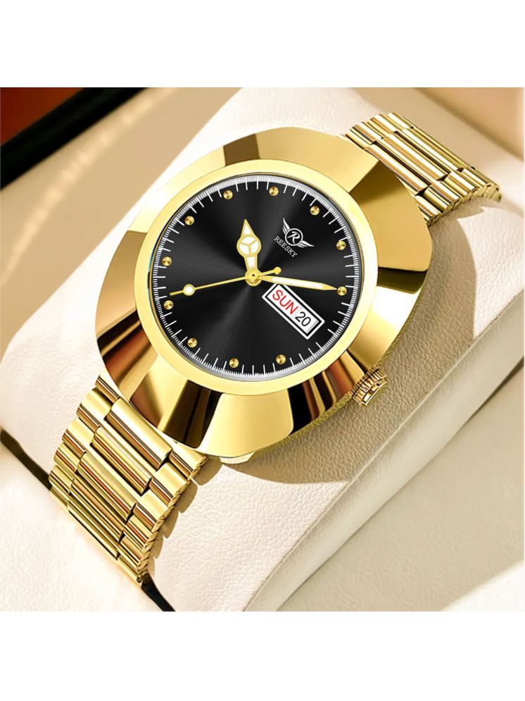     			REESKY Gold Stainless Steel Analog Men's Watch