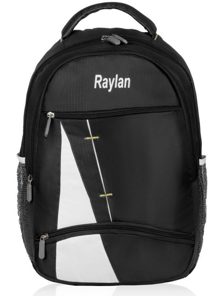     			Raylan Black Polyester Backpack ( 30 Ltrs )