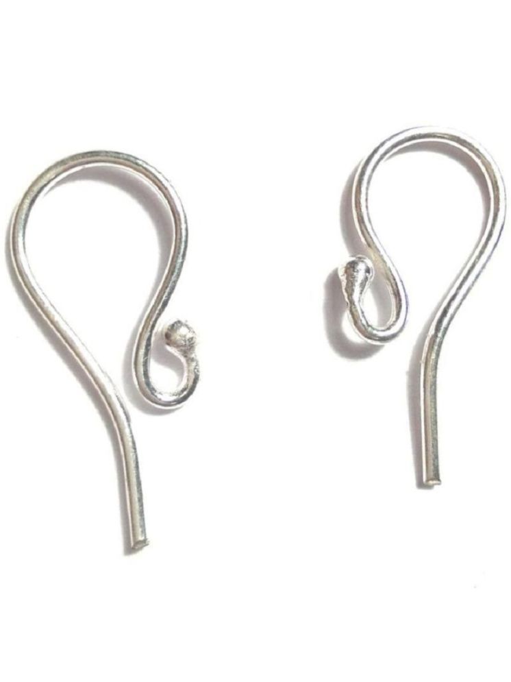     			SIJCM Silver Hoops Earrings ( Pack of 1 )