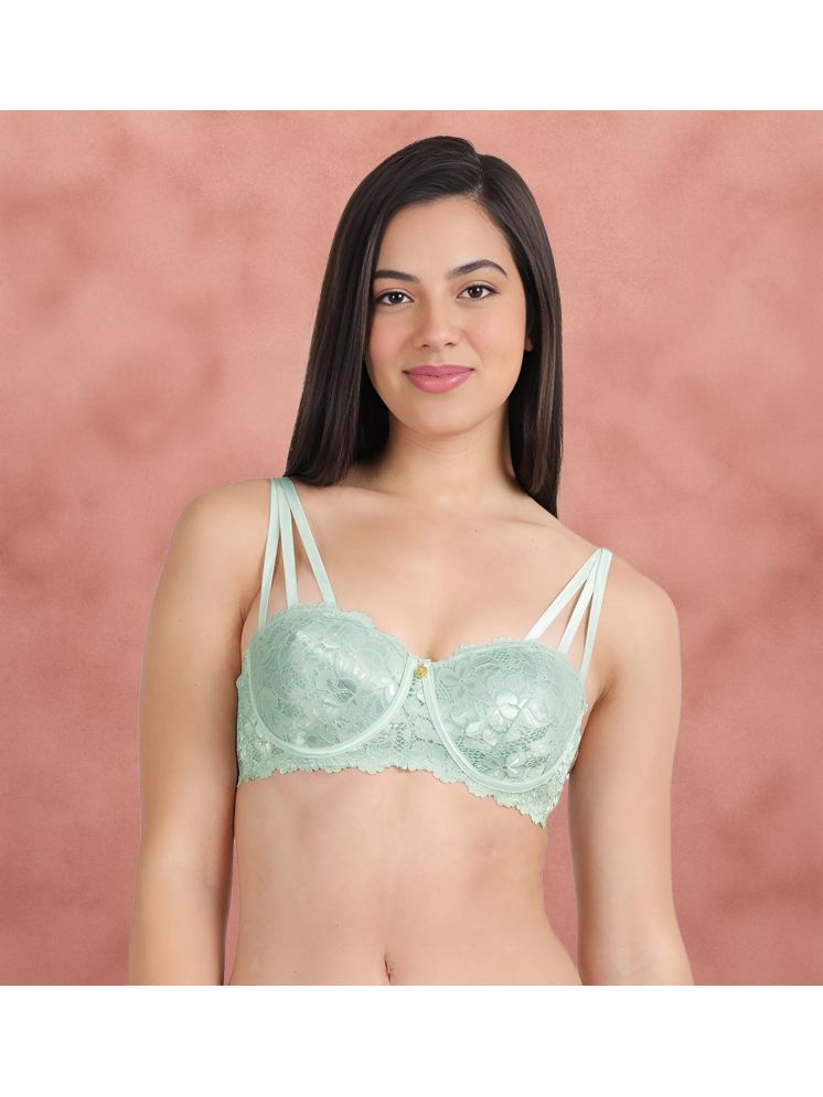     			Susie Nylon Lightly Padded Women's Balconette Bra ( Mint Green ) S17014-MintGreen