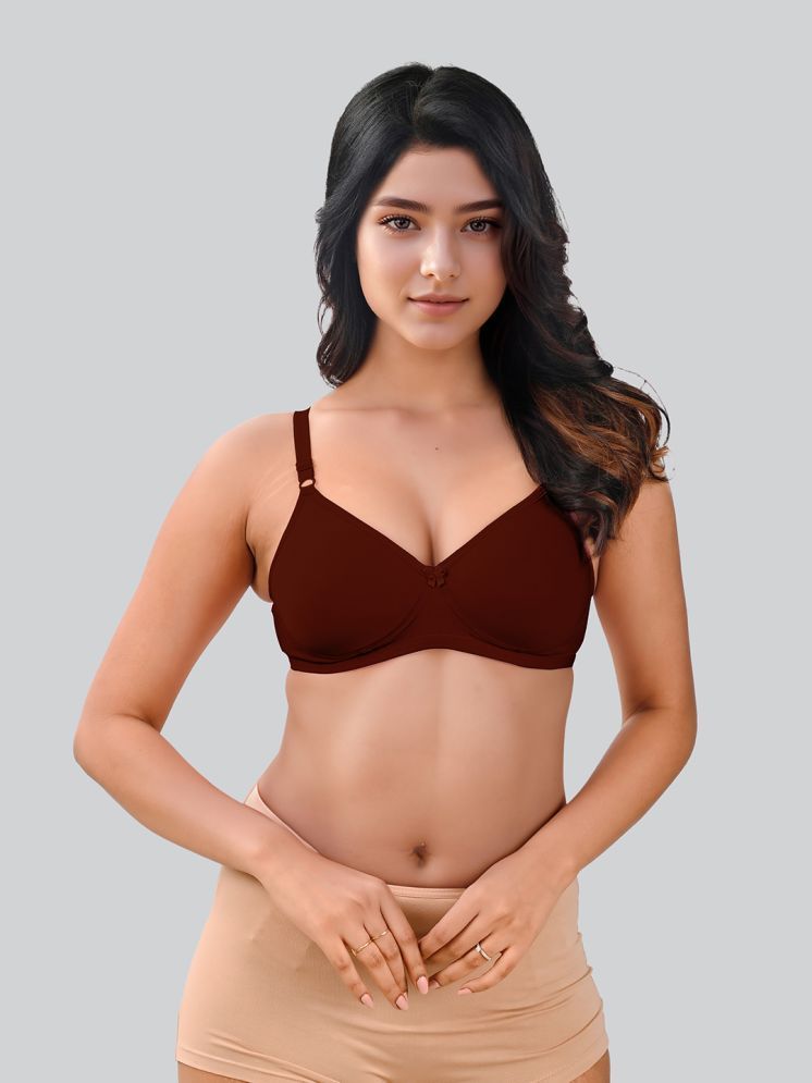     			lux venus Maroon Cotton Lightly Padded Women's Everyday Bra ( Pack of 1 )