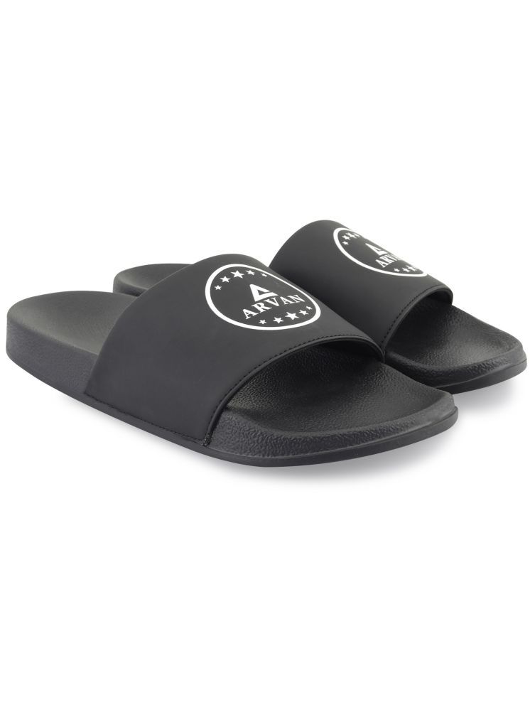     			ARVAN White Men's Slide Flip Flop